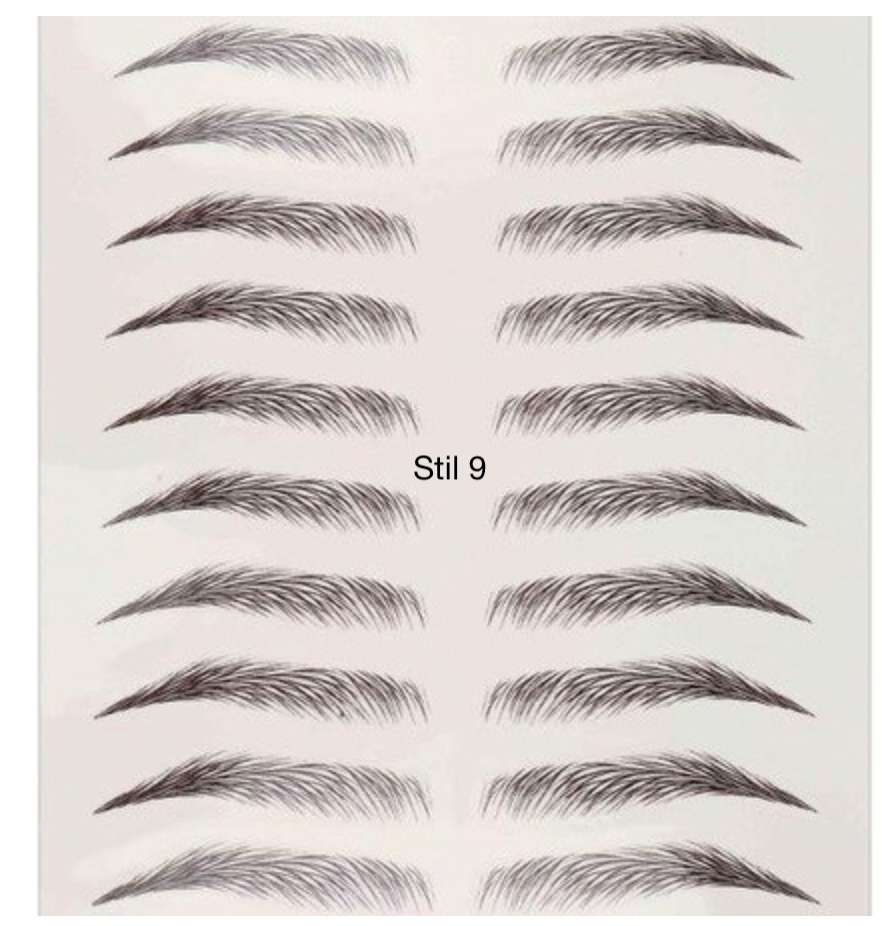 Augenbrauen Härchen Sticker Tattoo