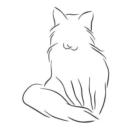Tiermotive Vorlagen für Fineline Tattoo