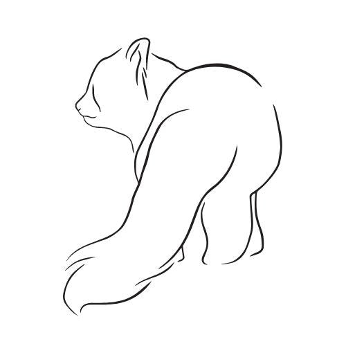 Tiermotive Vorlagen für Fineline Tattoo