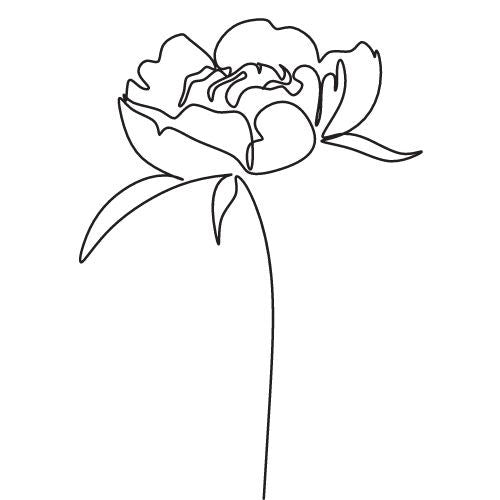 Blumen Vorlagen für Fineline Tattoo