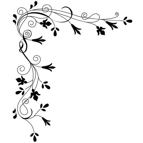 Blumen Vorlagen für Fineline Tattoo