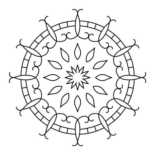 Mandala Vorlagen für Fineline Tattoo
