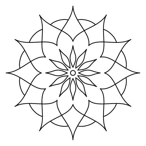 Mandala Vorlagen für Fineline Tattoo