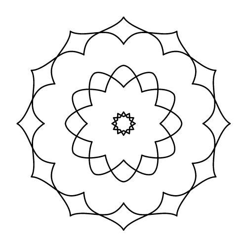 Mandala Vorlagen für Fineline Tattoo