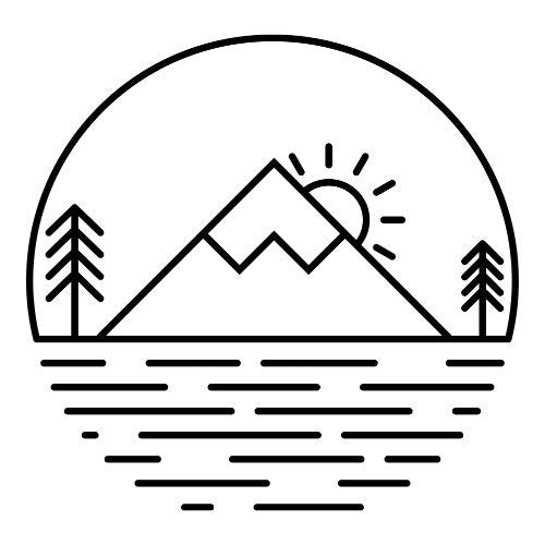 Reisemotive Vorlagen für Fineline Tattoo