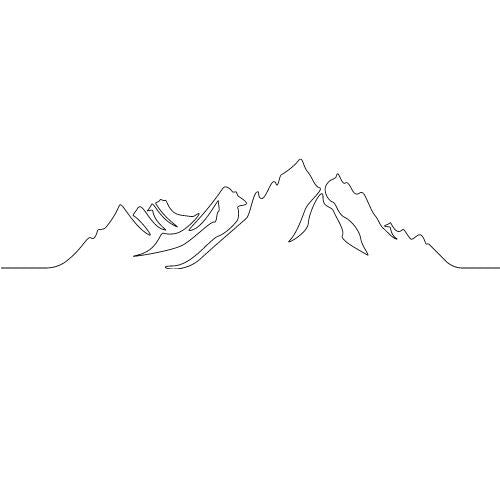 One Line Vorlagen für Fineline Tattoo