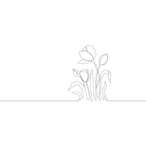 One Line Vorlagen für Fineline Tattoo