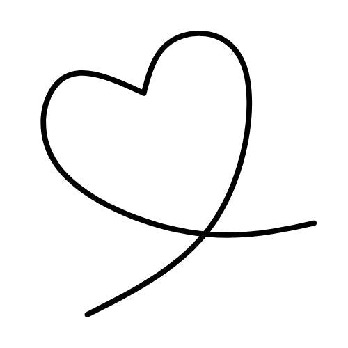One Line Vorlagen für Fineline Tattoo