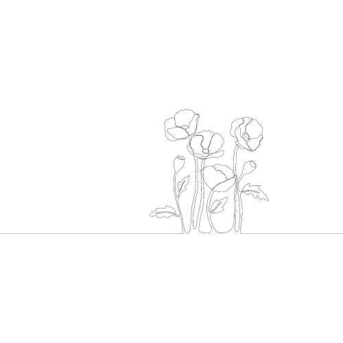 One Line Vorlagen für Fineline Tattoo