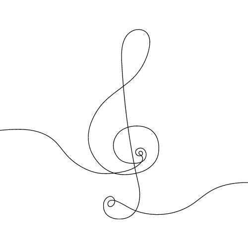 One Line Vorlagen für Fineline Tattoo