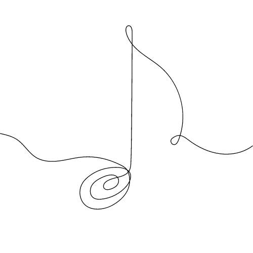 One Line Vorlagen für Fineline Tattoo