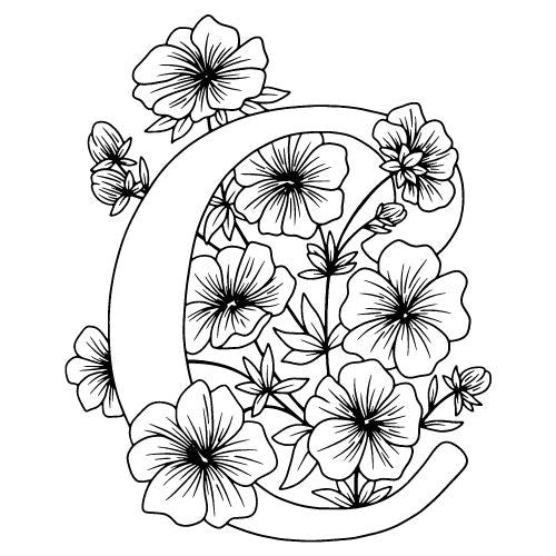 Buchstaben Vorlagen für Fineline Tattoo