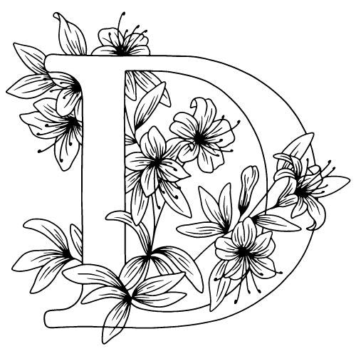 Buchstaben Vorlagen für Fineline Tattoo