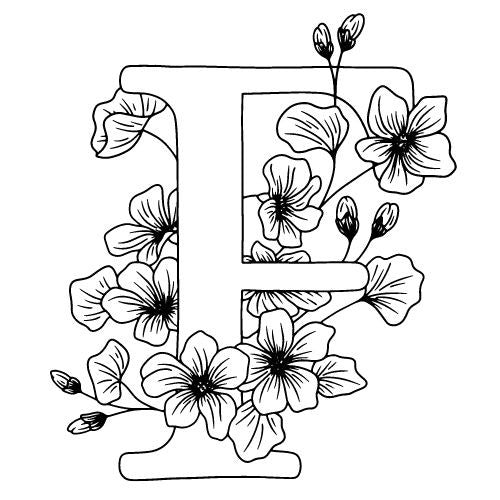 Buchstaben Vorlagen für Fineline Tattoo
