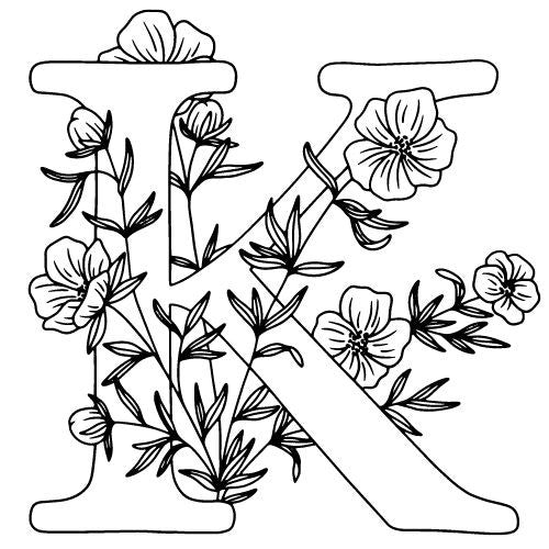 Buchstaben Vorlagen für Fineline Tattoo