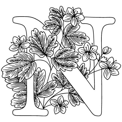 Buchstaben Vorlagen für Fineline Tattoo