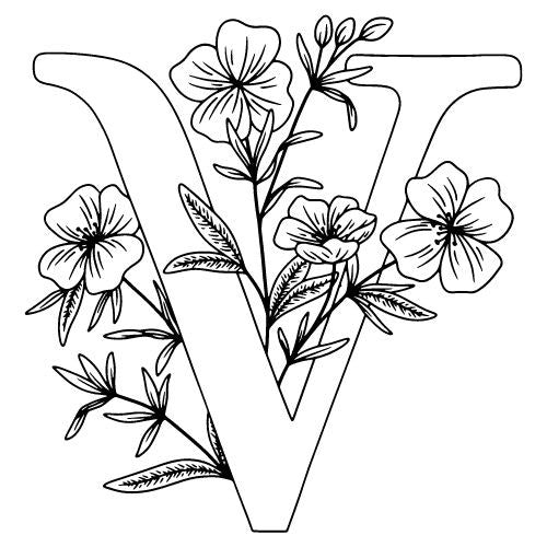 Buchstaben Vorlagen für Fineline Tattoo