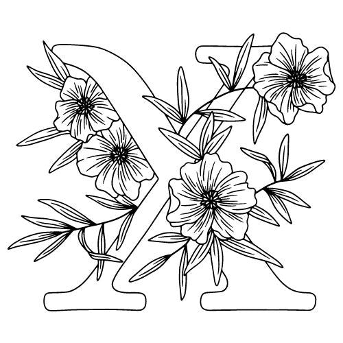 Buchstaben Vorlagen für Fineline Tattoo