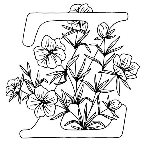 Buchstaben Vorlagen für Fineline Tattoo