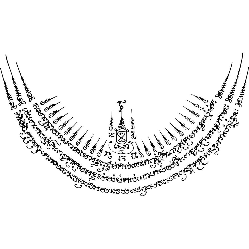 Sak Yant Vorlagen für Fineline Tattoo