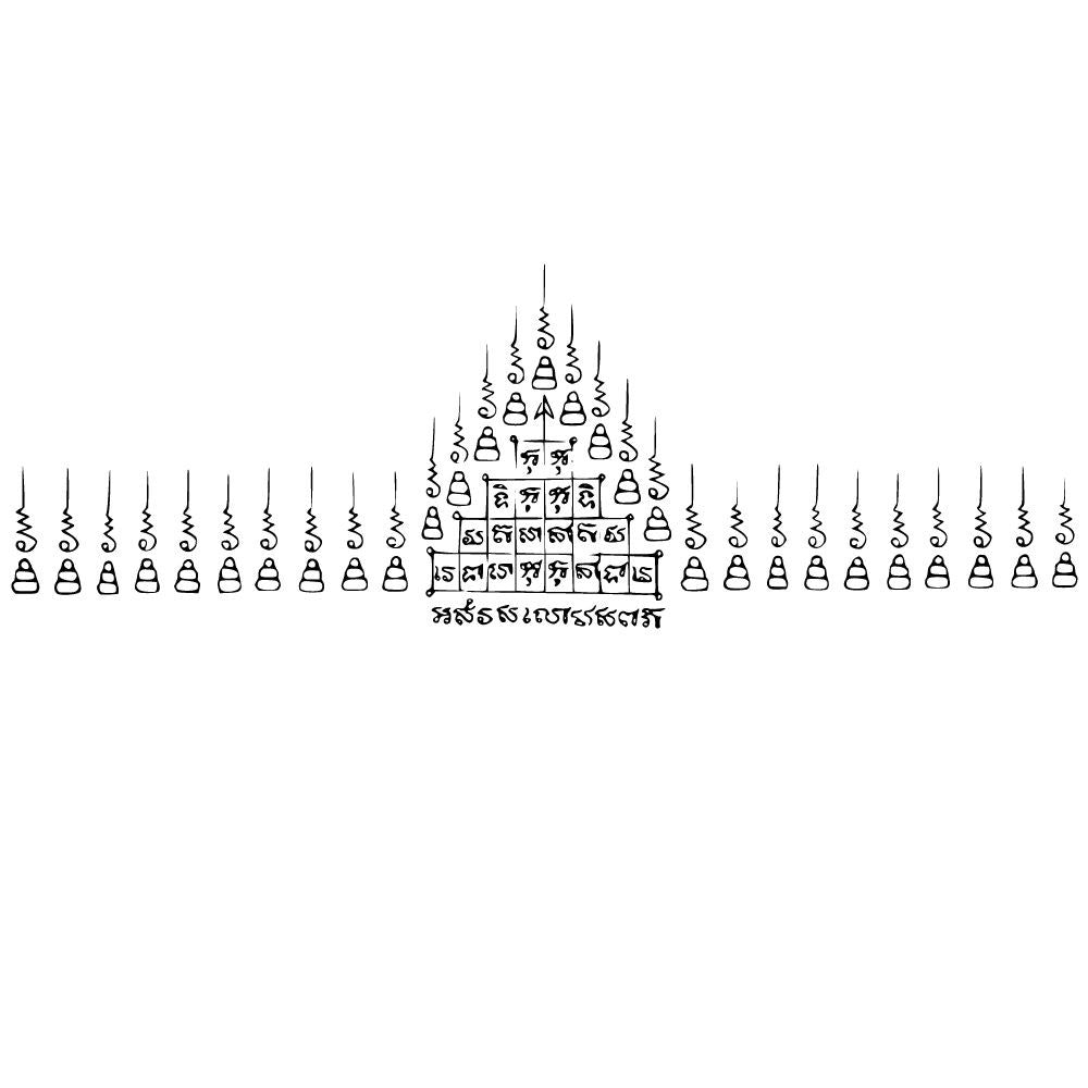 Sak Yant Vorlagen für Fineline Tattoo