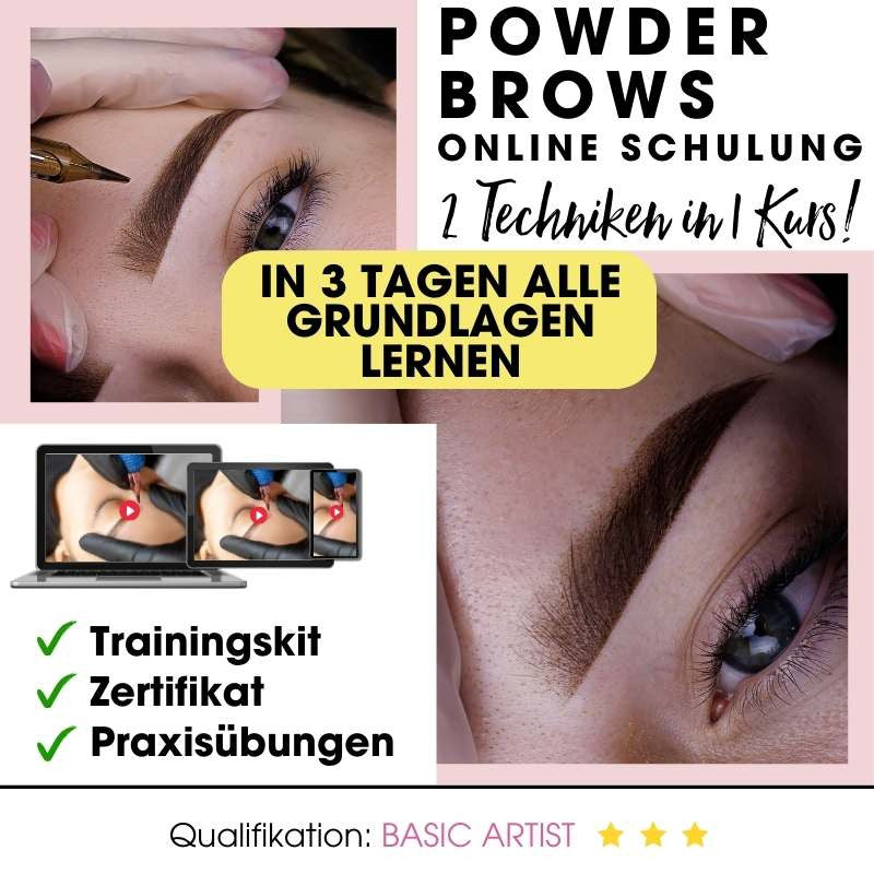 Permanent Make Up Onlinekurs für Powderbrows