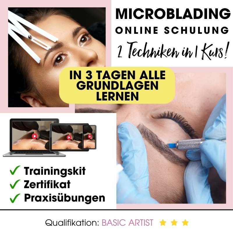 Permanent Make Up Onlinekurs für Microblading.