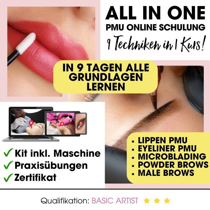 Permanent Make Up Kurs für Microblading, Powderbrows, Lips, Eyeliner und Male Brows in einem Kurs von WOWbrows.