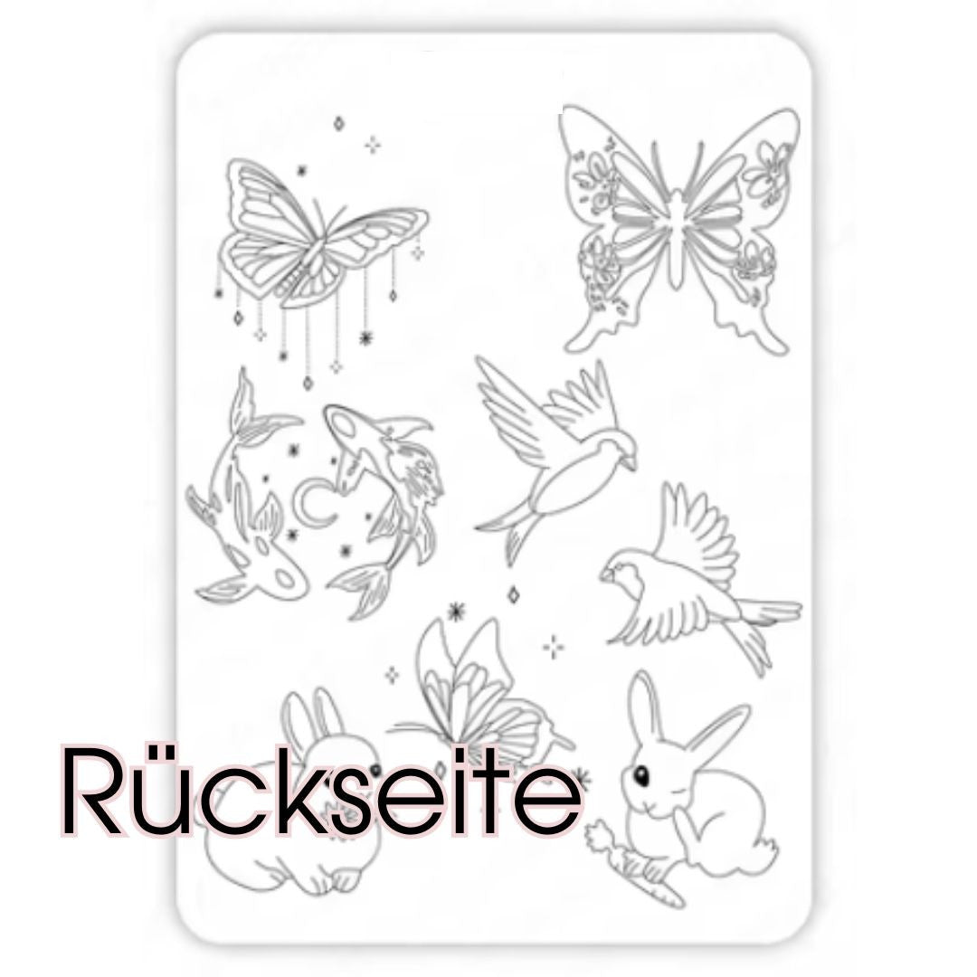 Fineline Tattoo Übungshaut Design 1