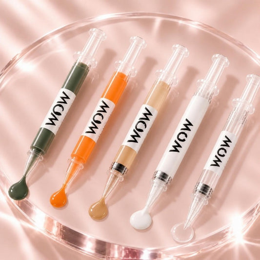 5er Set Korrekturpigmente und Pigment Vanish Remover, 5 x 1 ml