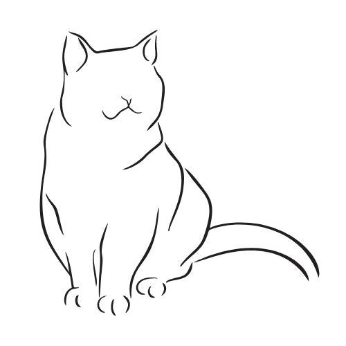 Tiermotive Vorlagen für Fineline Tattoo