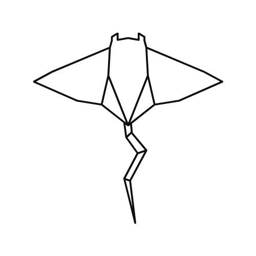 Origami Vorlagen für Fineline Tattoo