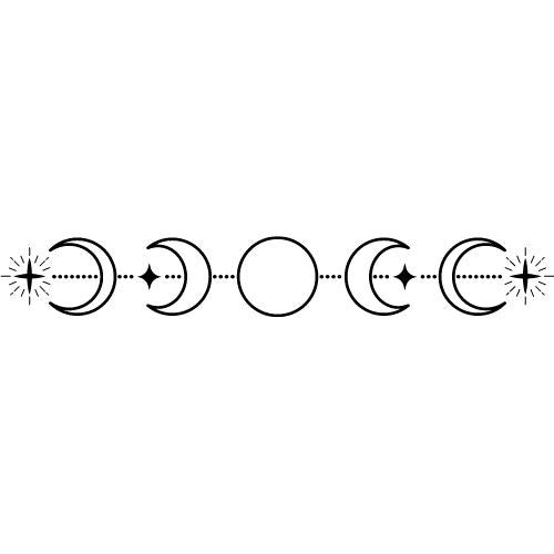 Symbole und Zeichen Vorlagen für Fineline Tattoo