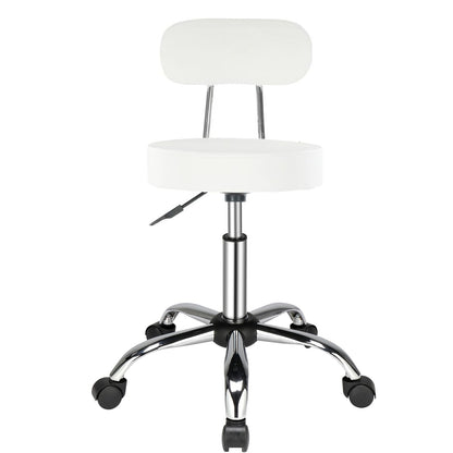 Rollhocker Arbeitshocker Drehhocker Höhenverstellbar 360° Drehbar mit Lehne höhenverstellbar