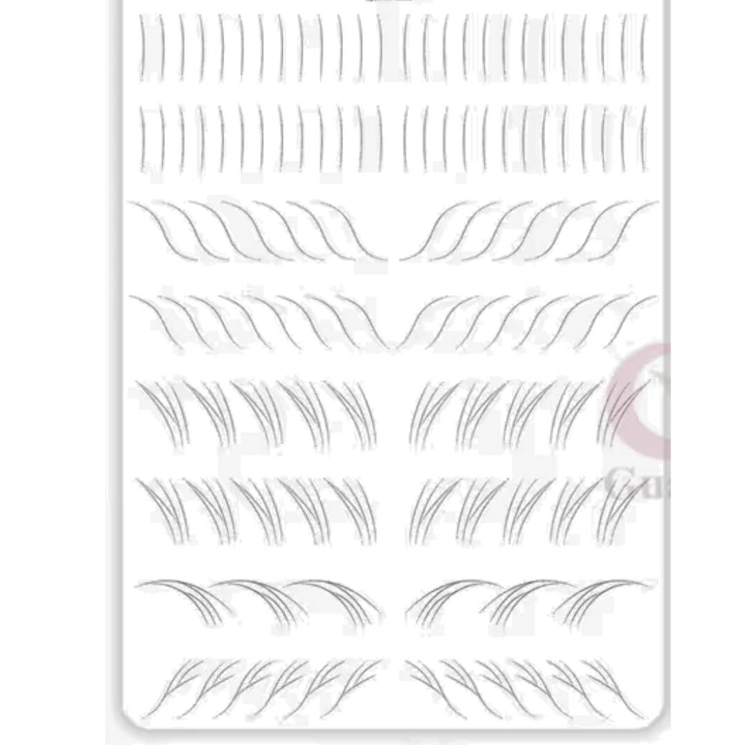 Härchenzeichnung Übungshaut