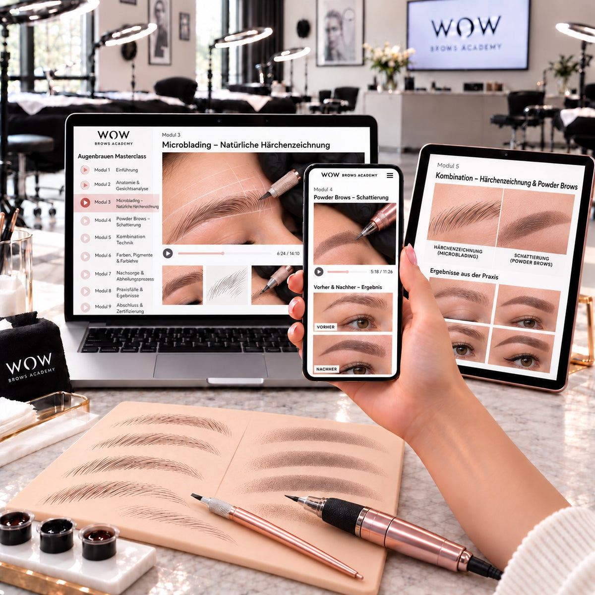 Eyebrow Masterclass 2 in 1 Microblading & Powderbrows inkl. Zertifikat