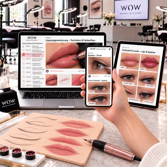 Eyeliner & Lippen 2 in 1 Onlinekurs inkl. Zertifikat