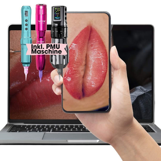 Lippen PMU Onlinekurs inkl. Zertifikat und Trainingskit (& PMU Maschine)