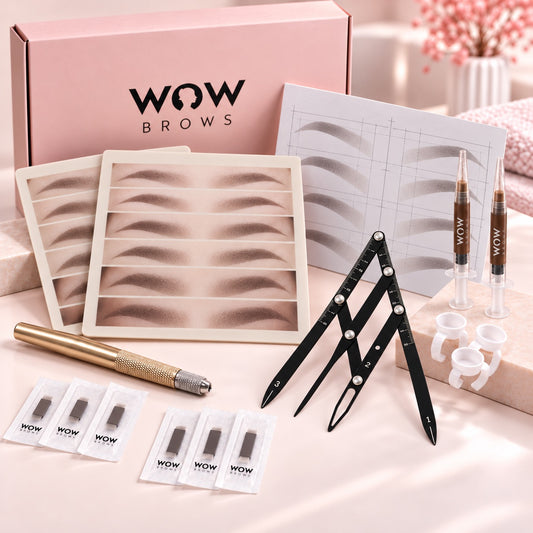 8-teiliges Powder Brows Training Kit manuell